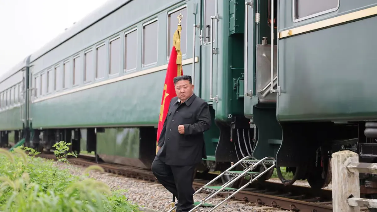 Modul inedit în care Kim Jong-un călătorește în China. Trenul lent din Coreea de Nord este în centrul propagandei țării