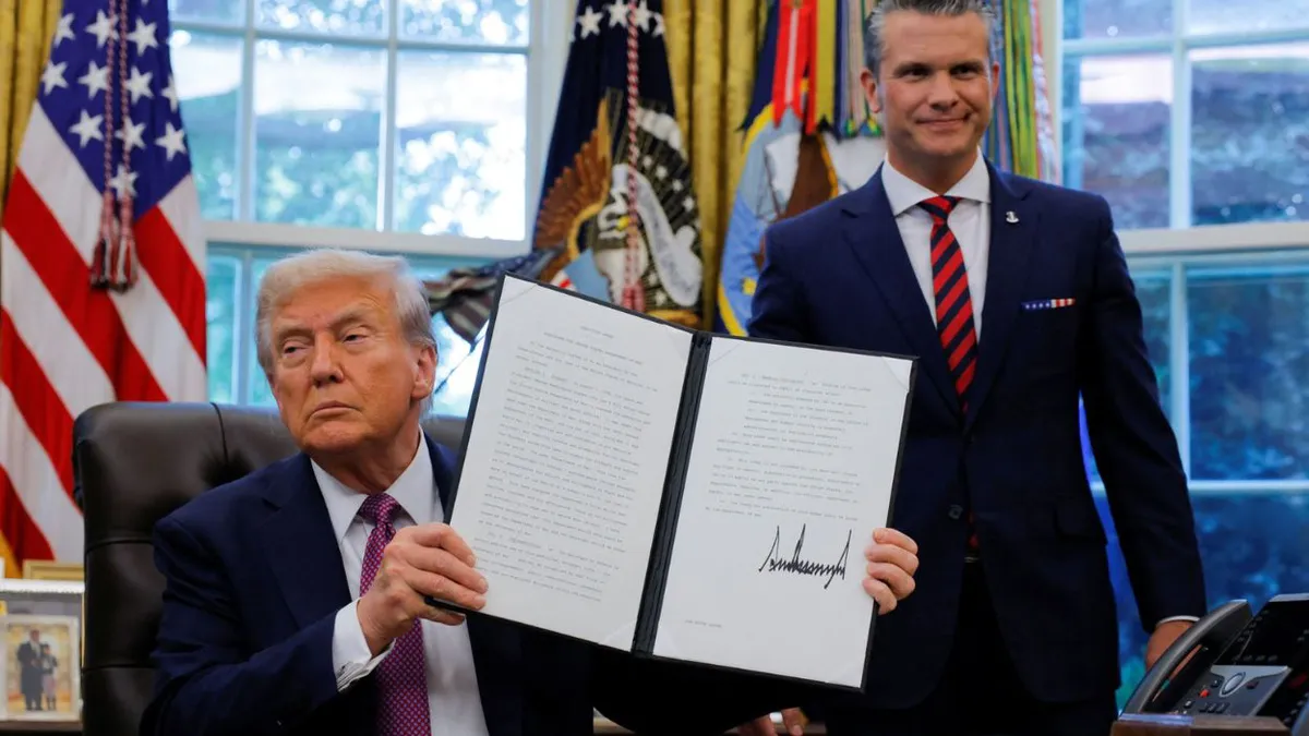 Trump a redenumit oficial Pentagonul în Departamentul de Război: „E un nume mai potrivit, ținând cont de starea lumii”