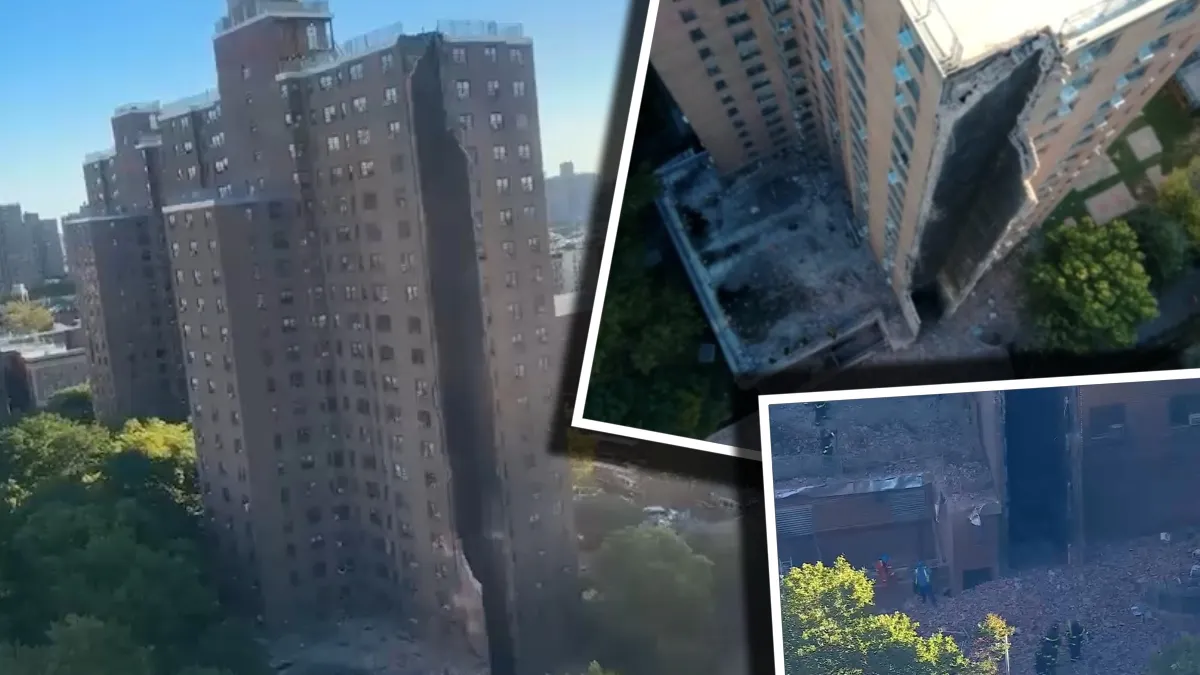 Bloc cu 20 de etaje din New York, prăbușit din cauza unei explozii de gaze. VIDEO