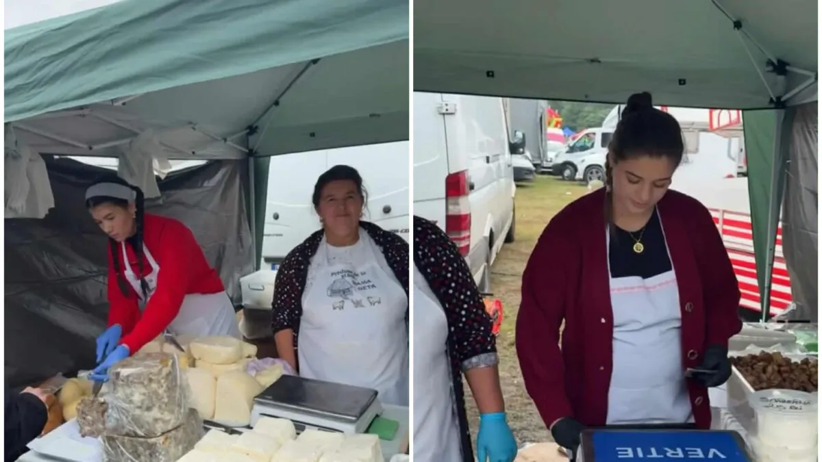 Cu cât a ajuns să vândă mama Geta 1 kilogram de brânză proaspătă, la târg: Produse tradiționale adevărate