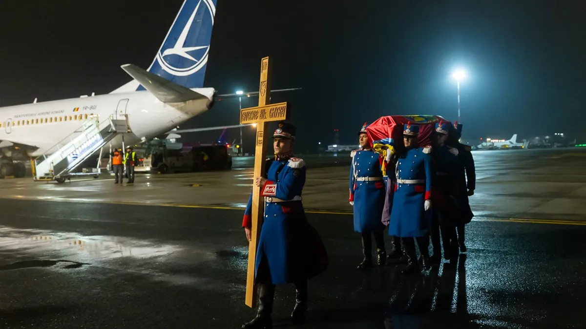 Rămășițele repatriate ale domnitorului Grigore Alexandru Ghyka se află depuse la Palatul Cotroceni