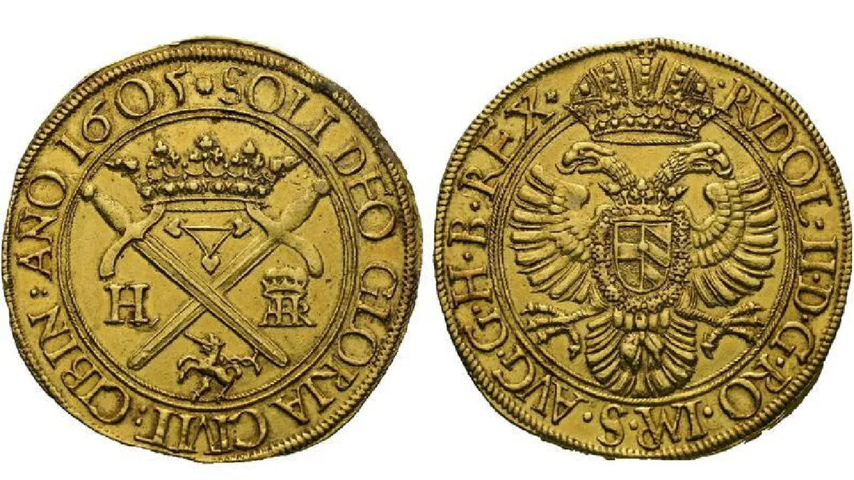 O monedă transilvăneană bătută în Sibiu în anul 1605 a fost vândută cu peste jumătate de milion de euro, de trei ori mai scump decât era estimat