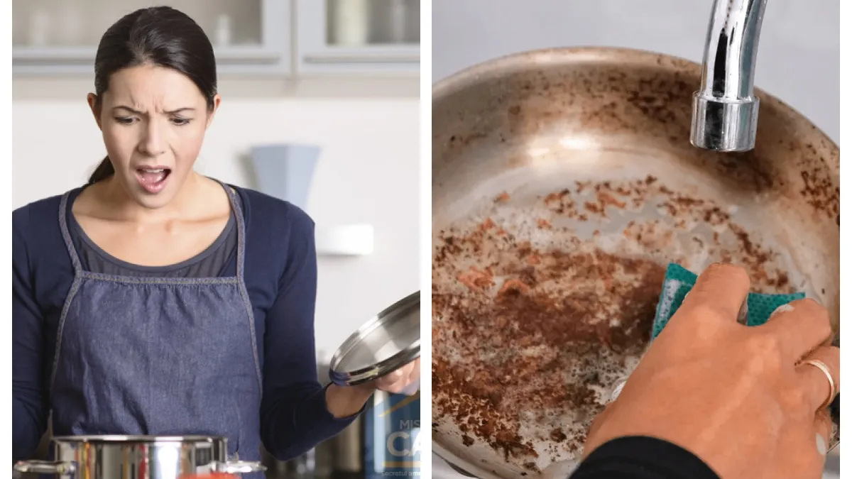 Cum să cureți o oală arsă în câteva minute. Trucul viral care face minuni în bucătărie