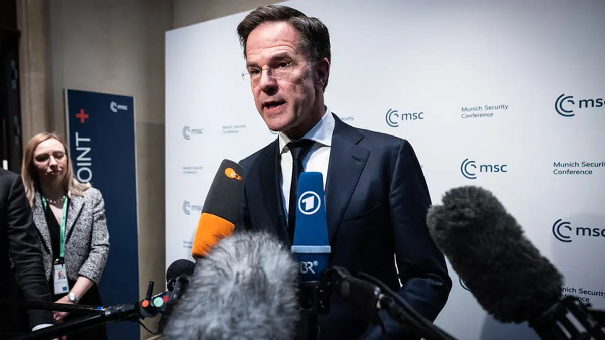 Mark Rutte, secretarul general al NATO, avertizează la Bruxelles: „Sprijinul nostru face diferența pe teren”