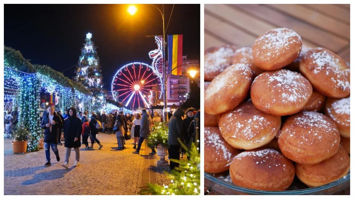 Cât costă o gogoașă și un pahar cu vin fiert la târgul de Crăciun din Iași