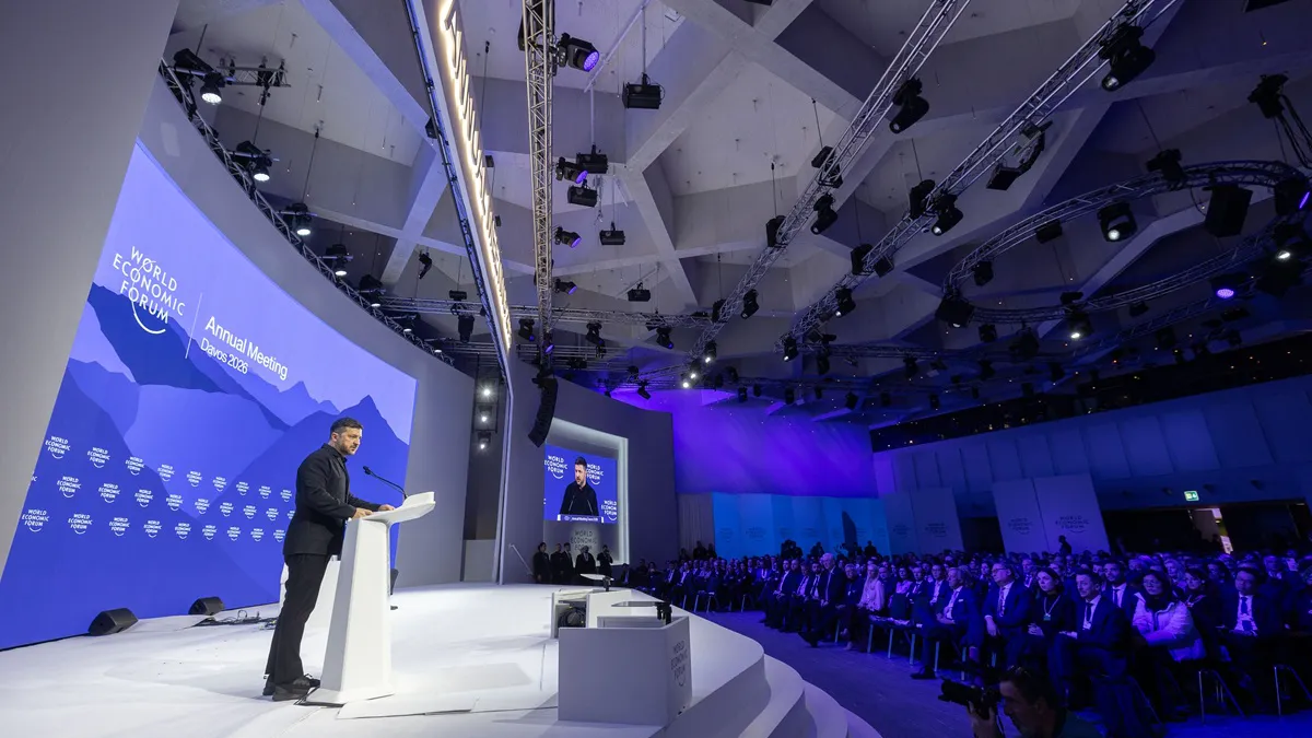 La Davos, Zelenski a ținut un discurs zguduitor la adresa Europei și le-a reamintit liderilor lumii cât de puțin au făcut pentru pace