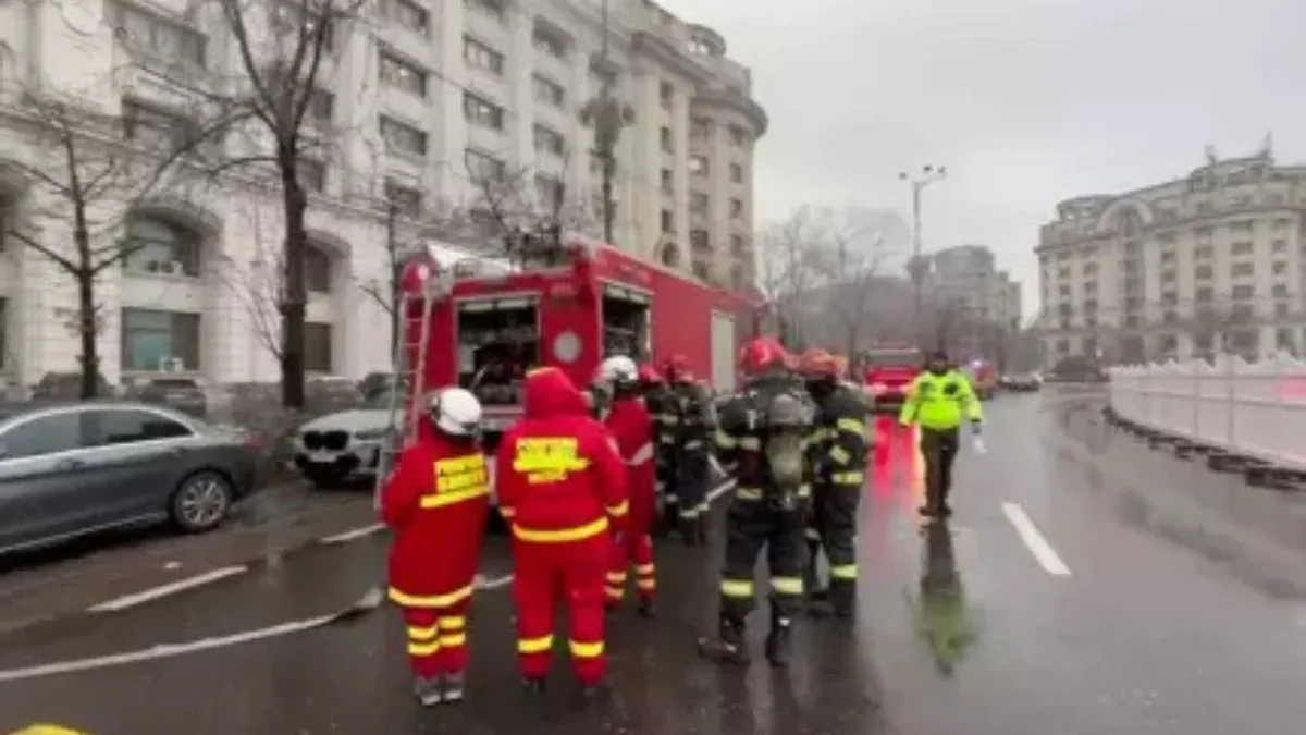 Incendiu la clădirea Ministerului Finanțelor, fără victime
