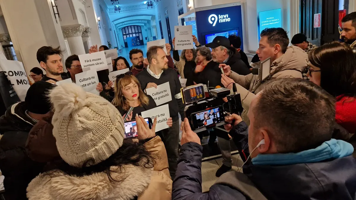 Protest al angajaților din domeniul cultural, de Ziua Culturii