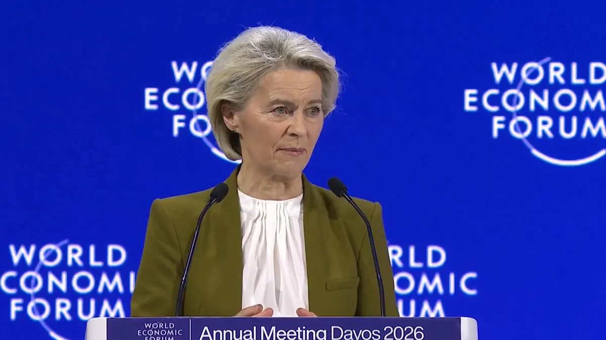 Davos 2026: Ursula von der Leyen pune la îndoială credibilitatea lui Trump, din cauza amenințării cu creșterea tarifelor