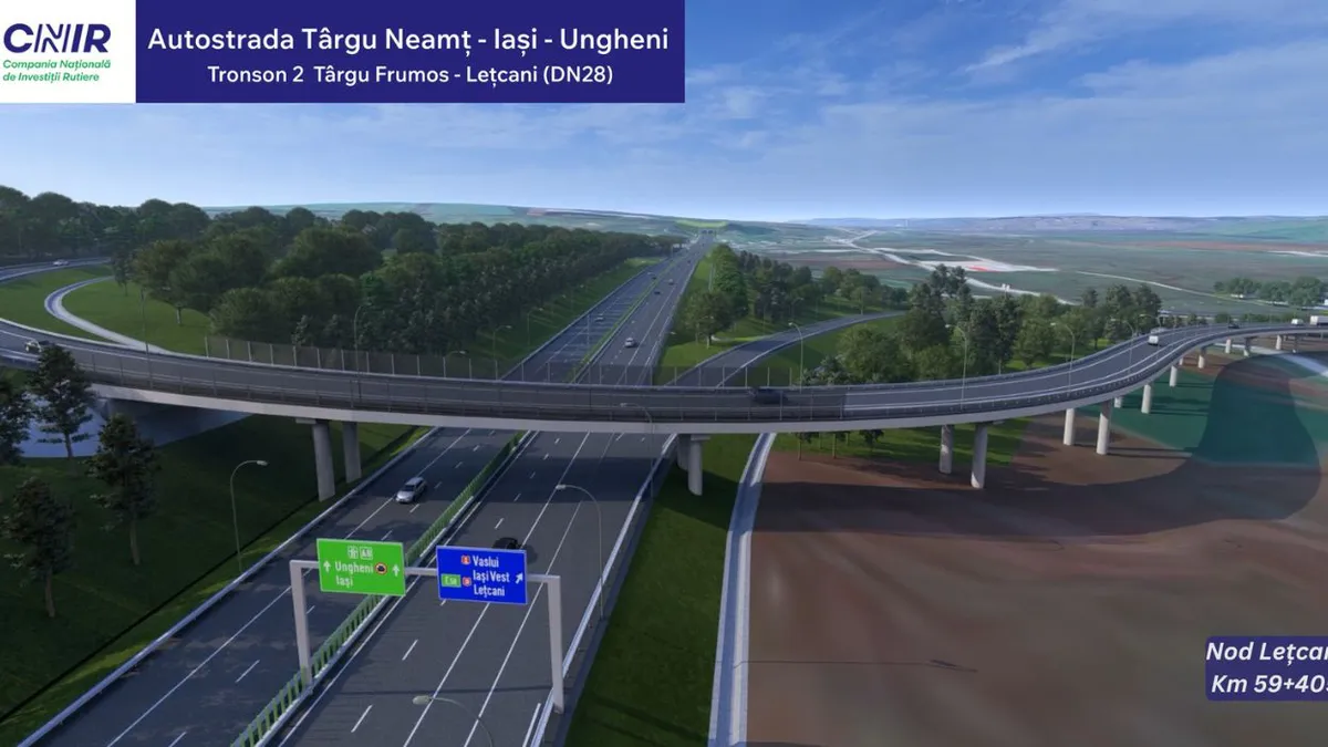 Nouă oferte pentru supervizarea lucrărilor pe tronsonul Târgu Frumos–Lețcani al Autostrăzii A8