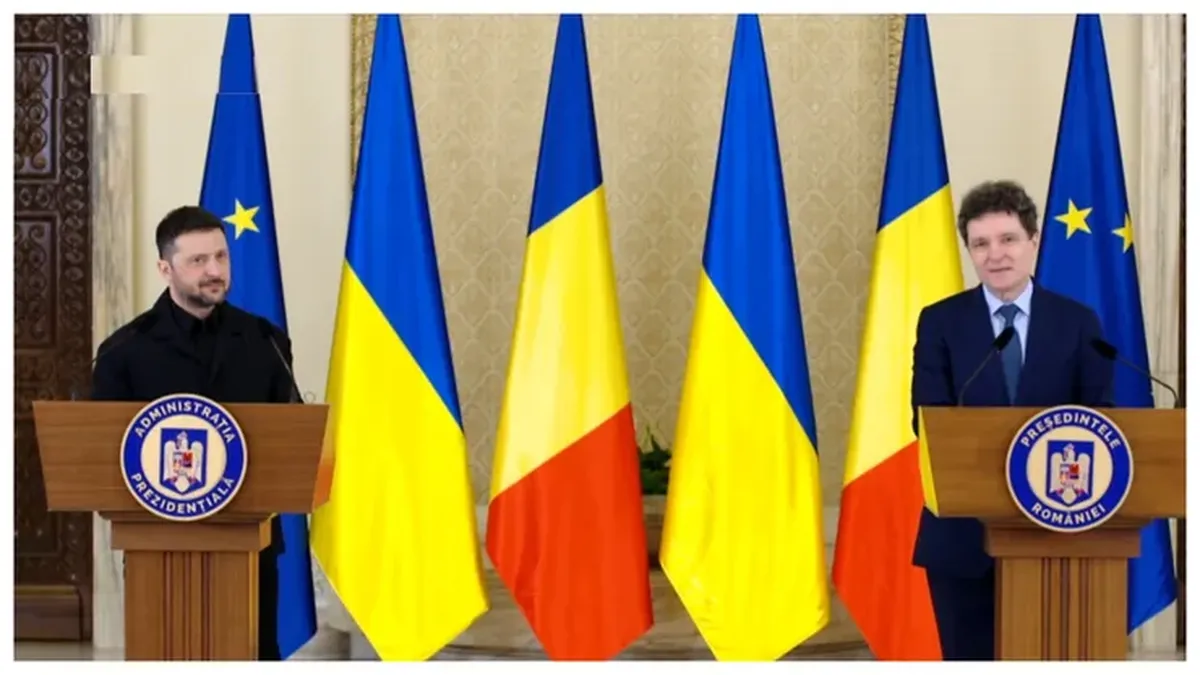 Nicușor Dan și Volodimir Zelenski au semnat declarația de parteneriat strategic la București