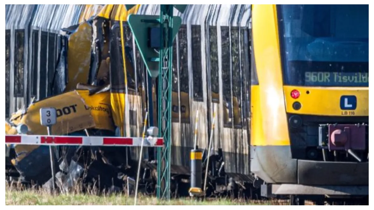 Două trenuri s-au ciocnit în Danemarca, la nord de Copenhaga. Intervenție masivă a echipajelor de urgență