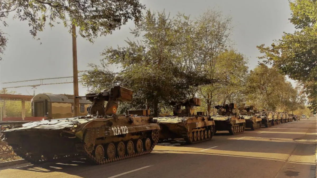MApN anunță deplasări de tehnică militară în mai multe județe