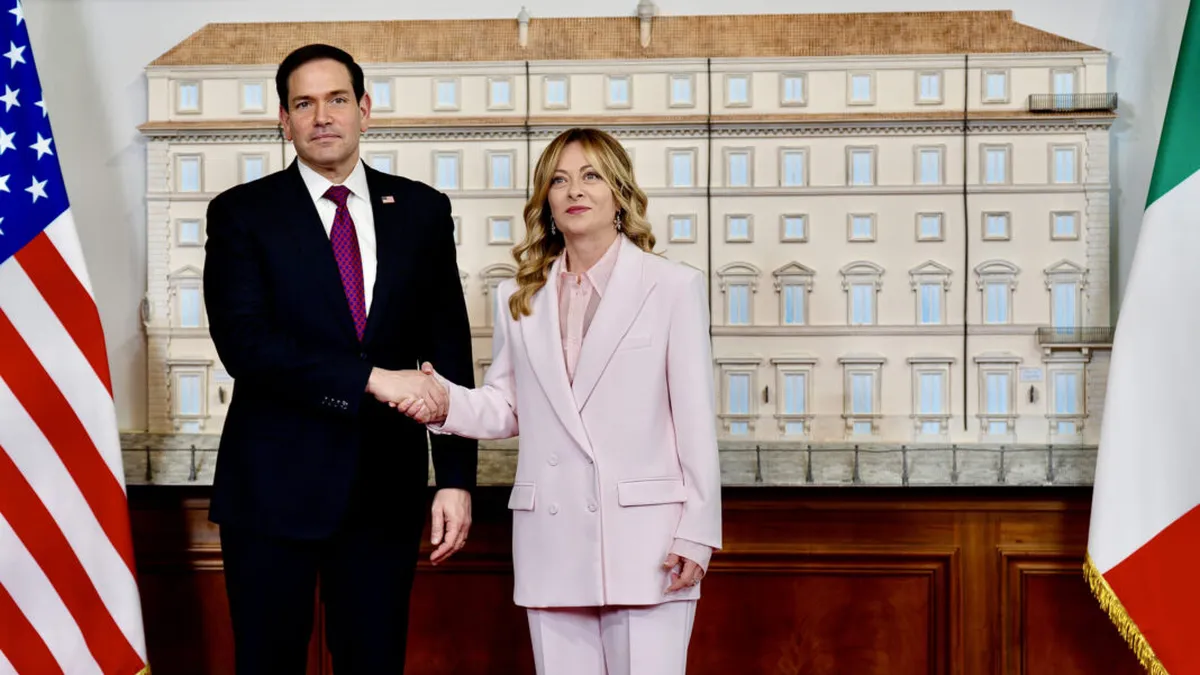 Rubio și Meloni s-au întâlnit la Palazzo Chigi. Secretarul de Stat al SUA: „Așteptăm răspunsul Iranului la propunerea noastră de pace”