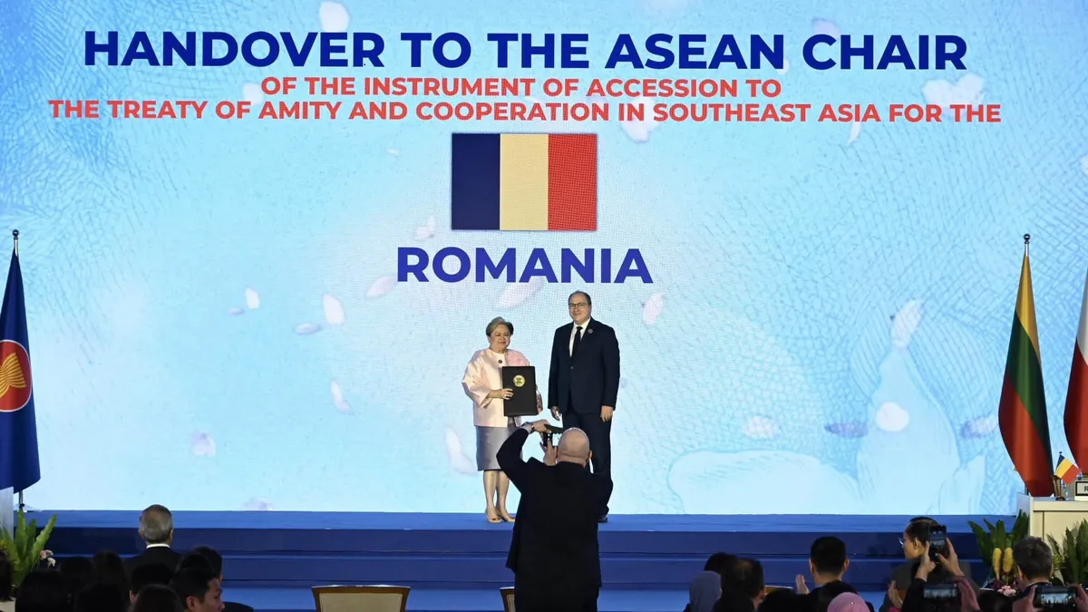România aderă la Tratatul de Prietenie și Cooperare în Asia de Sud-Est, după doi ani de demersuri diplomatice
