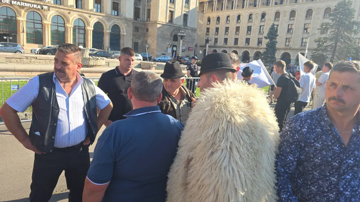 Protestul oierilor s-a mutat la Guvern după incidentele de la ANSVSA