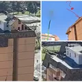 Un brașovean și-a construit casă pe acoperișul unui bloc de opt etaje. Autoritățile nu au putut lua măsuri, proprietarul a avut autorizație de construire