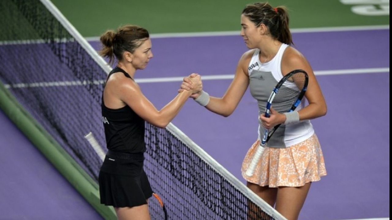 SIMONA HALEP-GARBINE MUGURUZA LIVE ROLAND GARROS ...