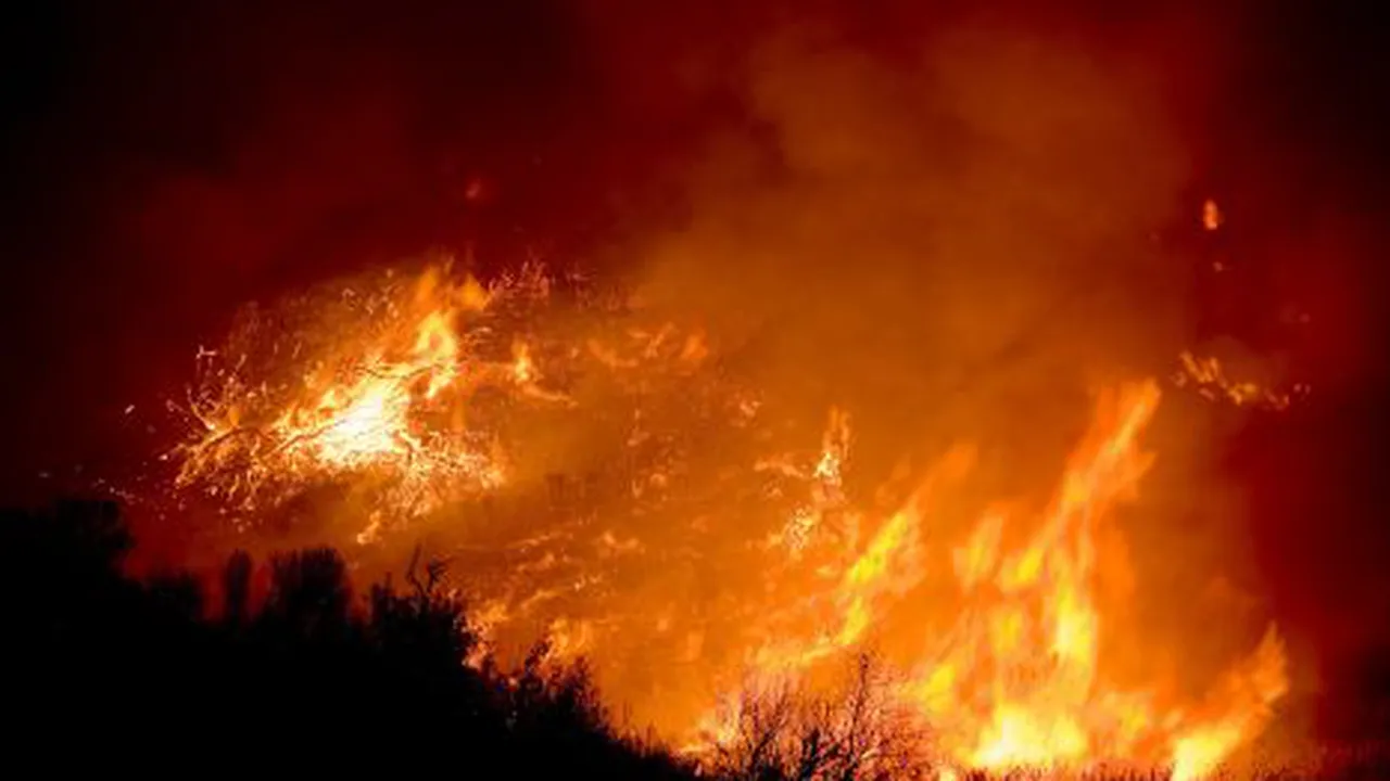 Incendiu devastator în Dolj: 1.000 de hectare distruse
