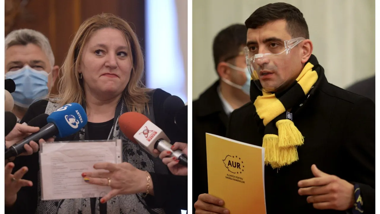 Cum și Au Făcut Apariția In Parlament Parlamentarii Aur Diana Sosoacă Fără Mască George Simion Cu