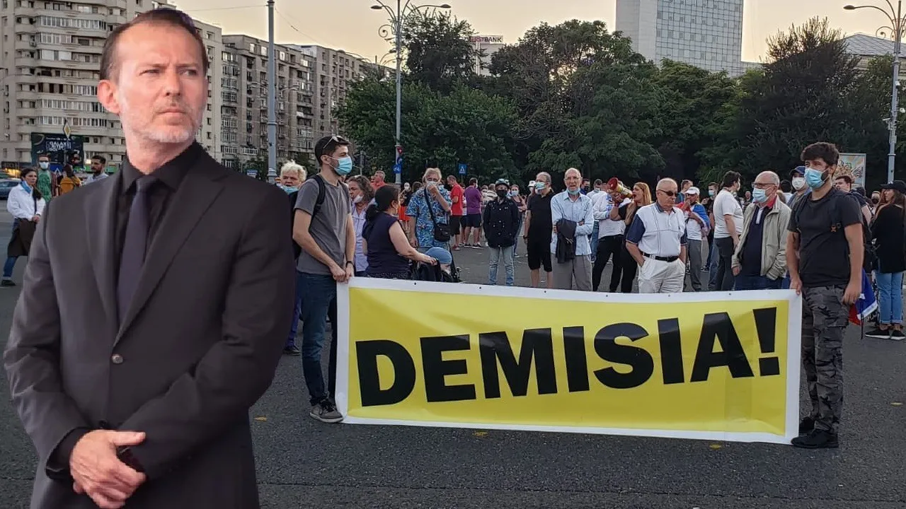 Florin Cîţu, prima reacţie după protestele anti-vacciniştilor: Un protest cinic în ziua în care aveam cel mai mare număr de persoane vaccinate. Mă aştept să fie date amenzi