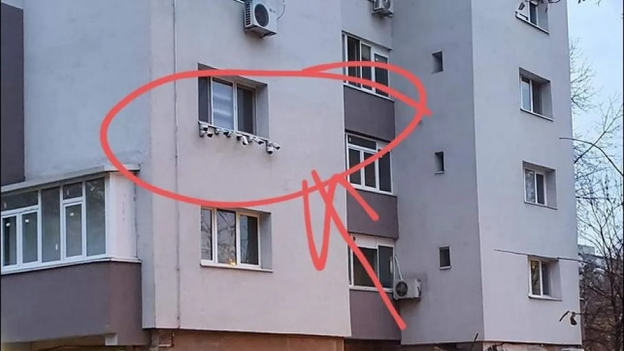 Imaginea care a făcut senzație pe Internet. Cum arată fereastra unui bucureştean care şi-a instalat opt camere de supraveghere: „Sediul SRI din sectorul 6”