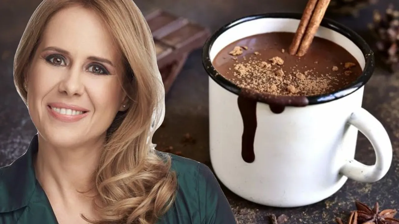 Mihaela Bilic recomandă ciocolata caldă. Care sunt avantajele consumului băuturii