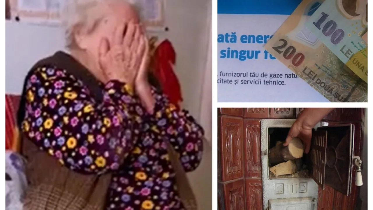 Bunica Elena, de 91 de ani, plânge de când i-a venit factura: „O zi mâncăm, alta nu”
