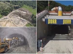 Care este stadiul lucrărilor pe lotul 4 de pe autostrada Sibiu-Pitești. Imagini spectaculoase cu tunelul de sub dealul Momaia