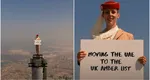 Cum a fost filmată noua reclamă Emirates, în care o femeie stă în vârful celei mai înalte clădiri din lume. „Vrem să depășim limitele”