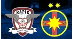 RAPID – FCSB 1-0. Victorie decisă de un autogol. Derby cu două eliminări şi atmosferă de vis pe Arena Naţională