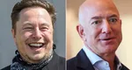 Elon Musk râde public de Jeff Bezos, după ce l-a depăşit în topul miliardarilor. „Îi trimit o medalie de argint şi o statuie gigantică a cifrei 2”
