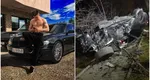 Accident grav în  Iaşi. Un tânăr de 19 ani s-a răsturnat cu un BMW, după ce a intrat pe contrasens