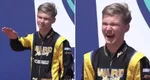 Un pilot rus de karting a făcut un gest uluitor pe podium. A făcut salutul fascist şi a izbucnit într-o criză de râs VIDEO
