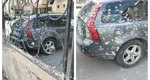 Surpriză neplăcută pentru un şofer din Cluj: şi-a găsit maşina stropită cu ciment. „Dorel încă nu dezamăgeşte”