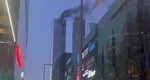 Incendiu violent în Rusia, arde un complex de zgârie-nori de la Moscova VIDEO