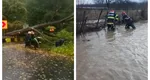 Furtunile au făcut ravagii în ţară. Pe Transfăgărăşan au căzut copaci, iar în Oltenia s-a produs o tornadă