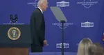 VIDEO Încă un incident marca Joe Biden. Preşedintele SUA s-a pierdut pe scenă după un discurs