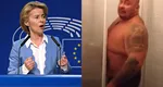 VIDEO: Ghinion pentru Ursula von der Leyen. Nu toți cetățenii pot face „duș în doi”, pentru economie la apă. Sandu Lungu a demonstrat-o