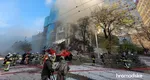 Cel puţin trei morţi la Kiev, în bombardamentele de luni. Oraşul arde, multe clădiri au devenit ruine FOTO