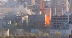 VIDEO cu o dronă kamikaze prăbușindu-se peste o clădire din Kiev. În bombardamente a murit şi un cuplu tânăr, cu soţia însărcinată în şase luni