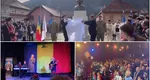 Bustul poetului naţional Mihai Eminescu, dezvelit la Covasna în ajunul Zilei Naţionale a României. Fuego, invitat în secuime să cânte în cadrul unui spectacol patriotic