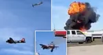 VIDEO Două avioane s-au ciocnit în aer şi s-au prăbuşit peste public