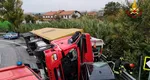 Un camion condus de un român a strivit o ambulanță. Pacientul și șoferul salvării au murit