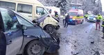 COD ROŞU de intervenţie la Braşov. Accident cu 11 victime, după coliziunea dintre un microbuz şi un autoturism