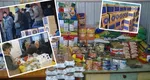 A început distribuirea ajutoarelor sociale! Coletele de 24 de kilograme cu mâncare i-au facut pe moldovenii din Galati să înghețe la coada ore bune!