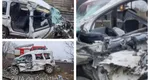 Accident horror la Constanţa. O maşină a fost lovită de TIR şi apoi de tren VIDEO