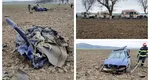 Carnagiu pe Drumul European 87, trei morţi, după ce maşina s-a rupt în două după impact