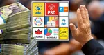 Subvenţii partide. Cât ne costă partidele politice în ianuarie 2023