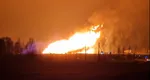 Flăcări uriașe de 50 de metri, la conducta de gaz dintre Lituania şi Letonia
